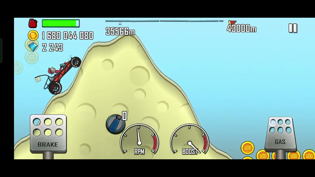 Hill climb racing desert with dune buggy full run part 3