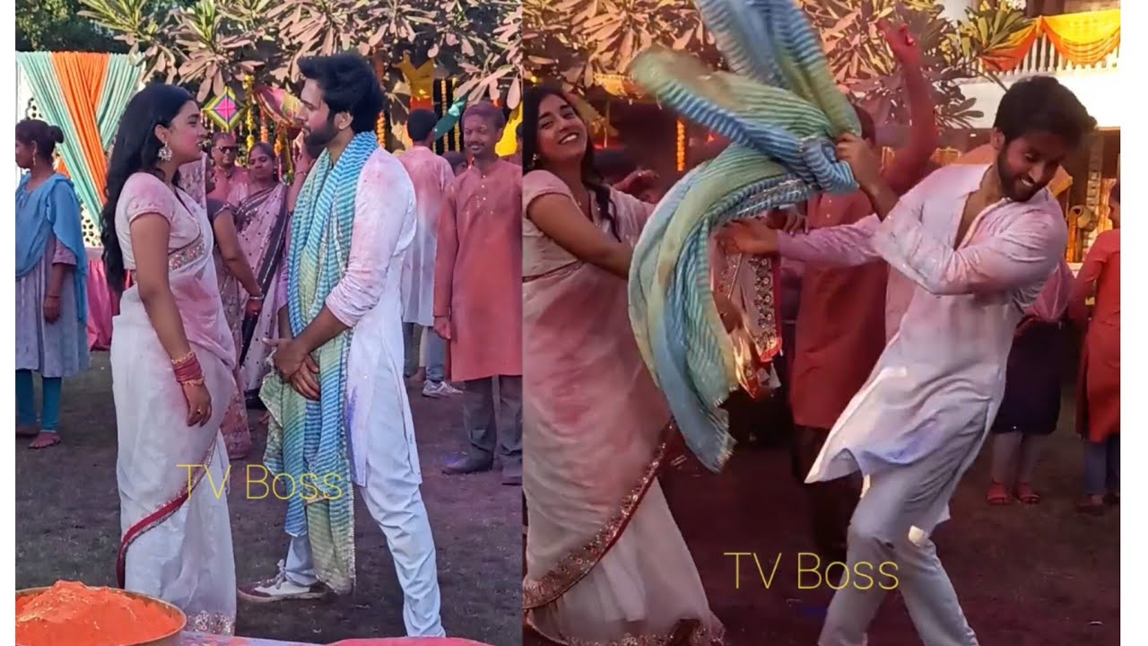 Kavya Sumbul Touqeer Holi special Dance Tention ya Love💓Twist Shock Hua Aadi Sapna BTS #viral #video