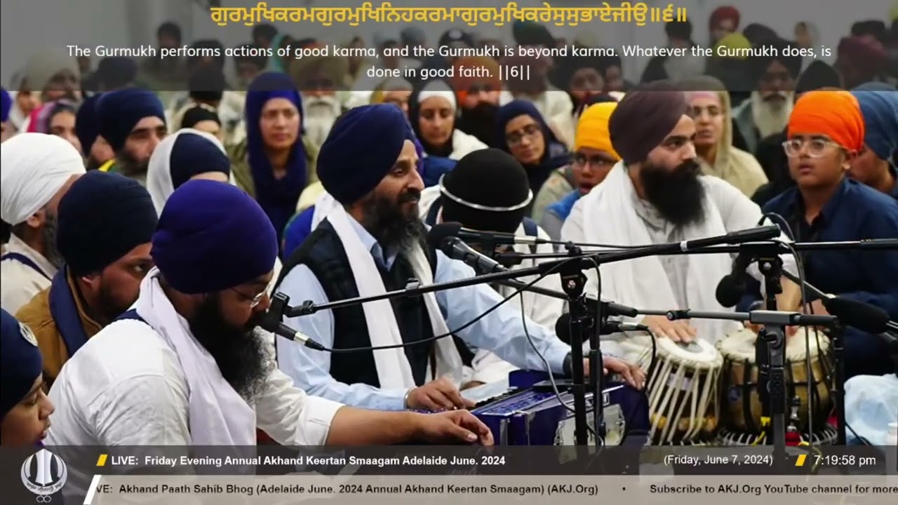 07 Bhai Jagjeet Singh Jee Melbourne Friday Evening June 2024 Adelaide AKJ Samagam