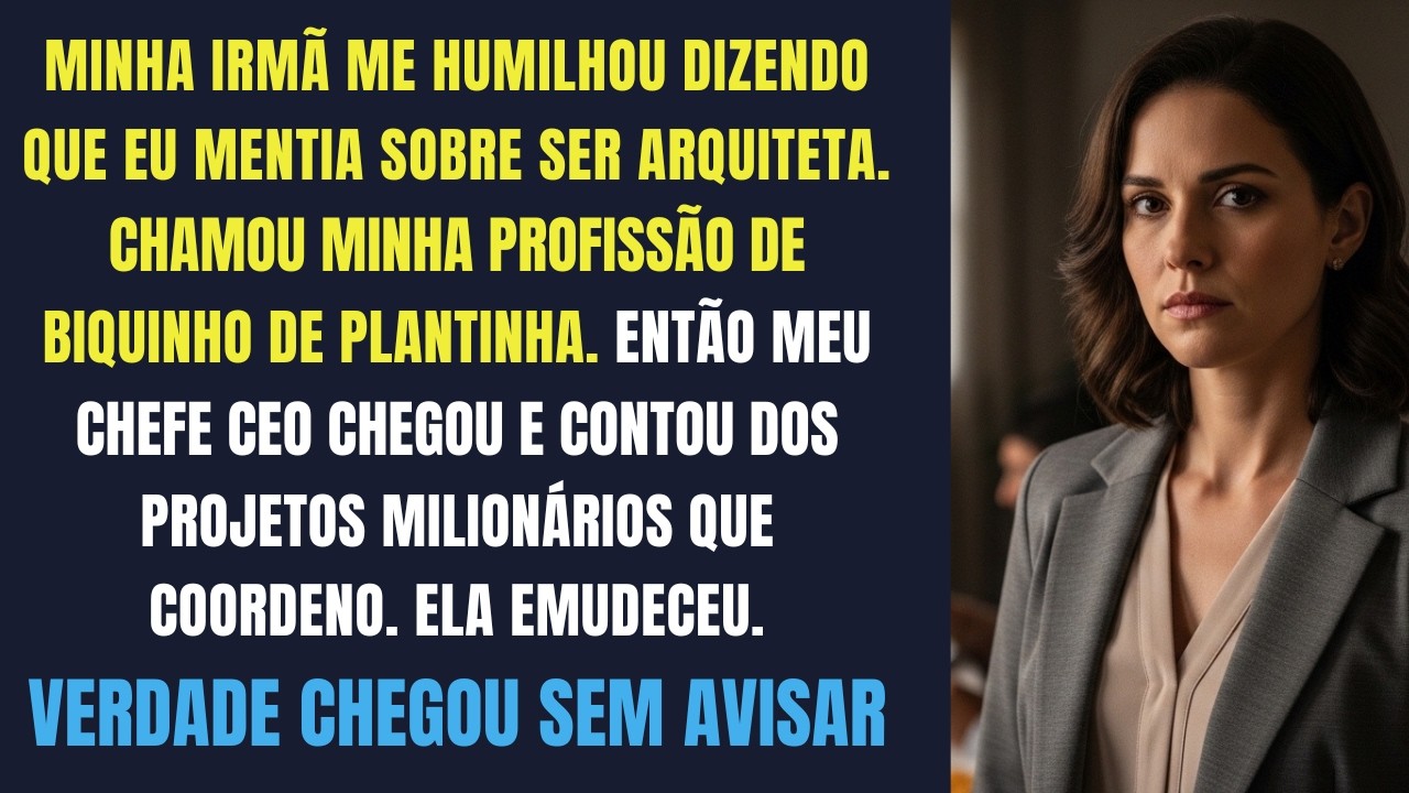 Minha Irmã Me Humilhou No Almoço de Domingo Chamando de Mentira Minha Profissão — Até Meu Chefe