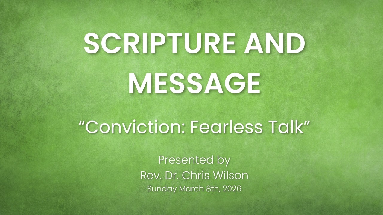 Sermon - March 8th, 2026