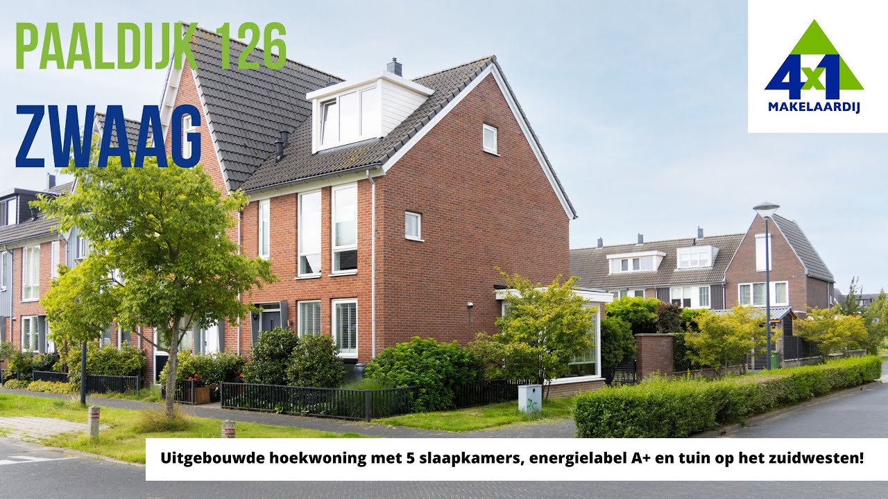 Uitgebouwde hoekwoning | Paaldijk 126 | Woningaanbod Zwaag | 4x1 Makelaardij