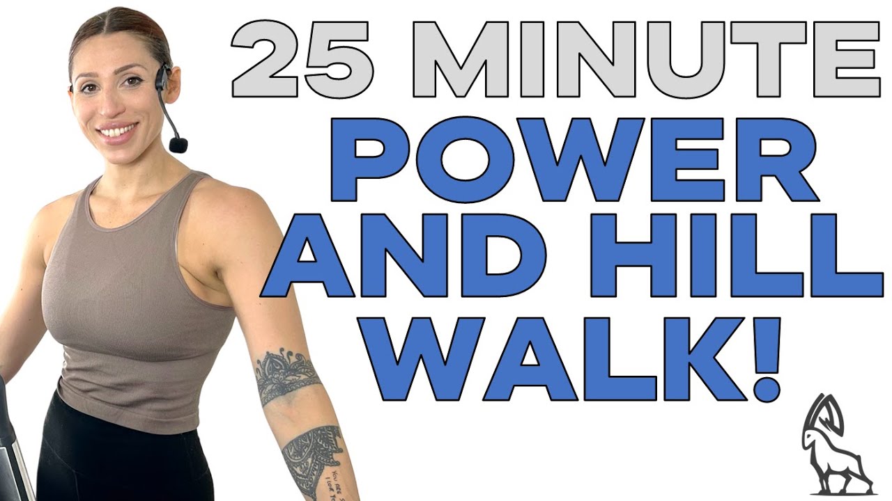 25-Minute Power Walk & Hill Intervals | Treadmill Incline Workout
