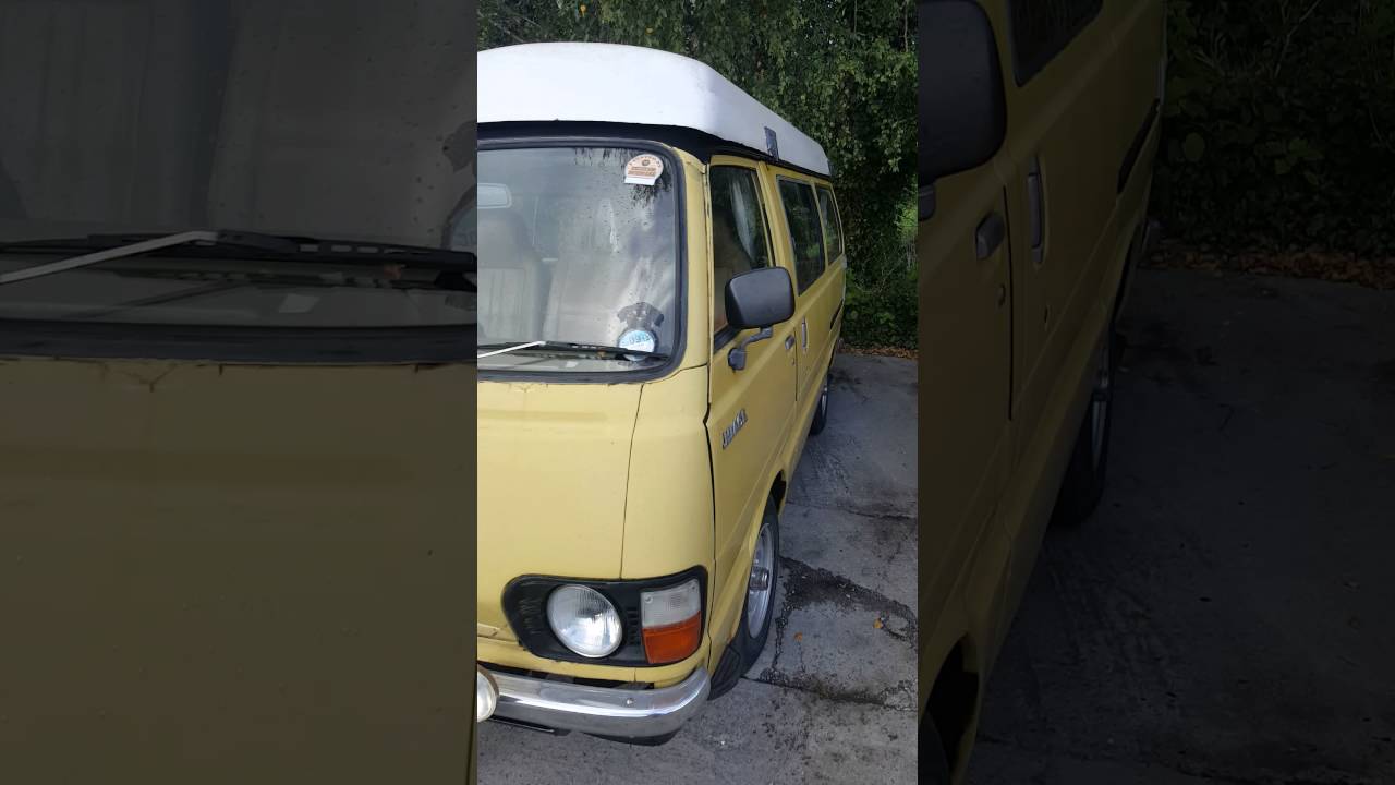 Toyota hiace campervan with viking roof walkaround