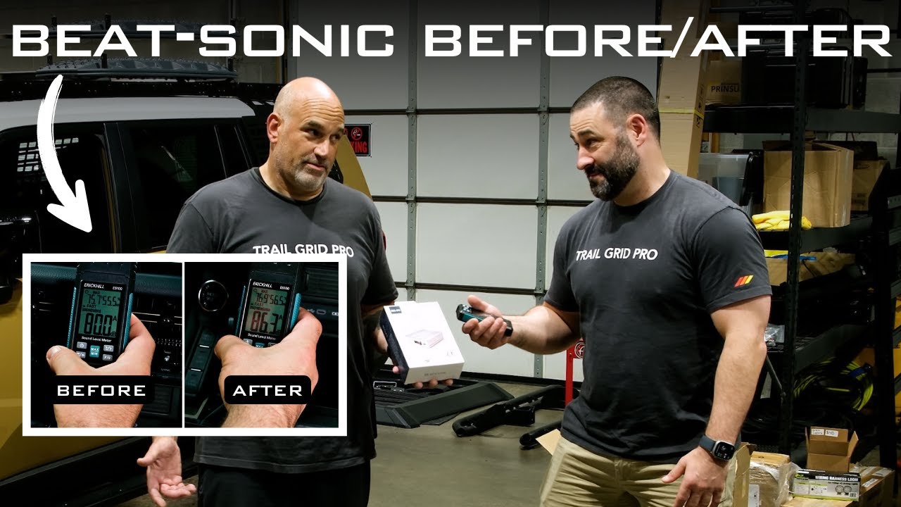 Before/After Beat-Sonic ENA-3T3 Amplifier in a 2024 Toyota Land Cruiser