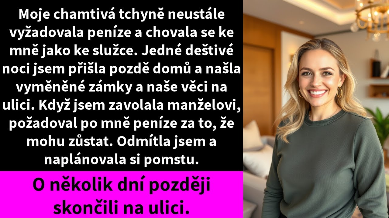 Moje chamtivá tchyně neustále vyžadovala peníze a chovala se ke mně jako ke služce.