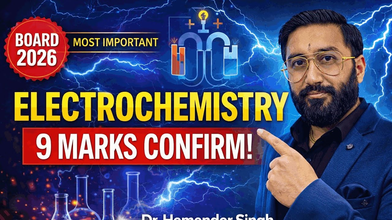 Electrochemistry Class 12 | PYQ + 2026 Sure Shot Questions 🔥 Guaranteed Marks | CBSE Board Exam