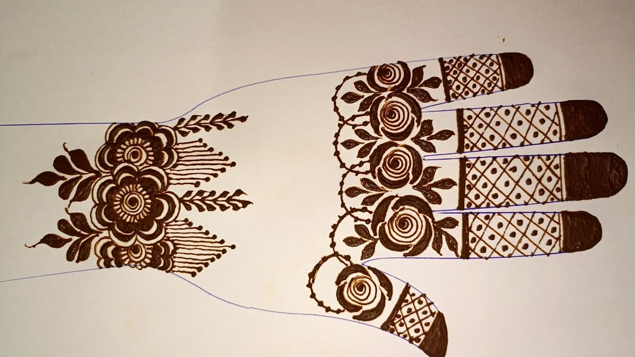 ✨ Step by Step Floral Hand Mehndi Design 🌸 | Easy & Stylish Full Mehndi Tutorial