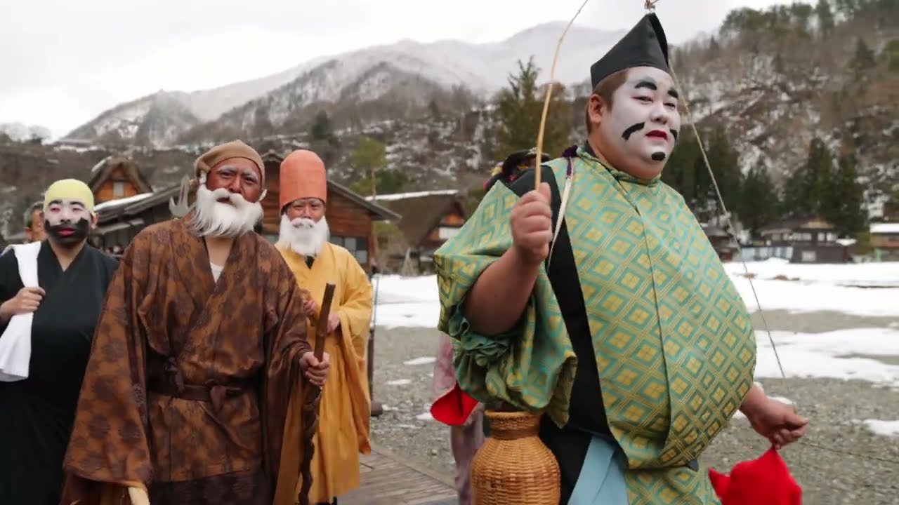 349.春駒 集落歩き_Shirakawa-go movie images - Winter | Shirakawa village, Japan