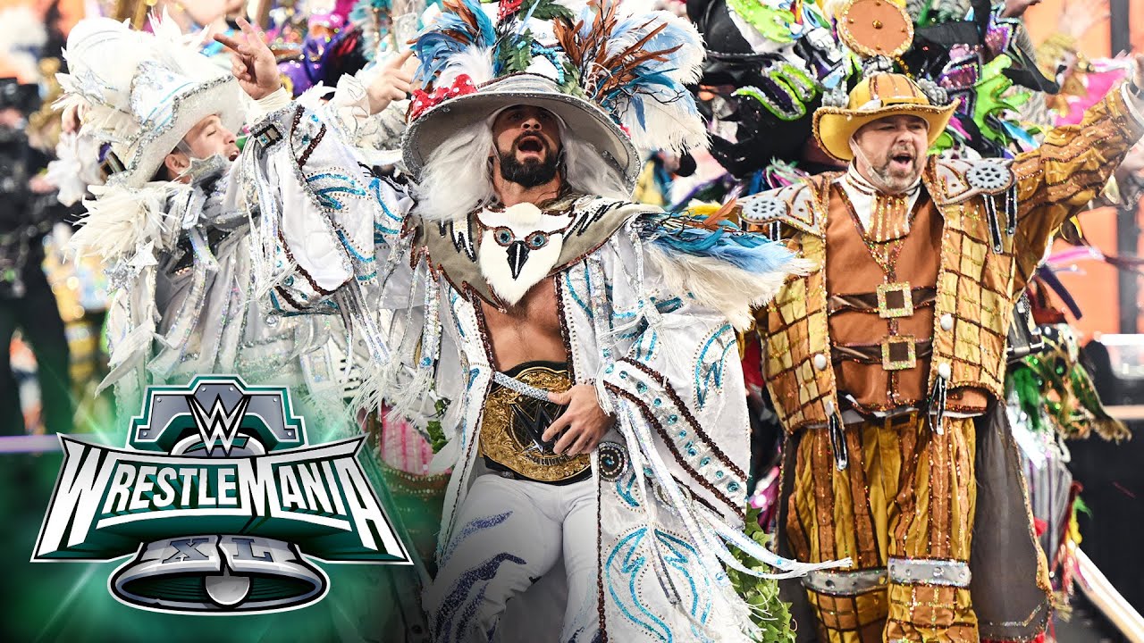 Эпическое появление Сета «Чокнутого» Роллинса на WrestleMania Mummers Parade: лучшие моменты воск...