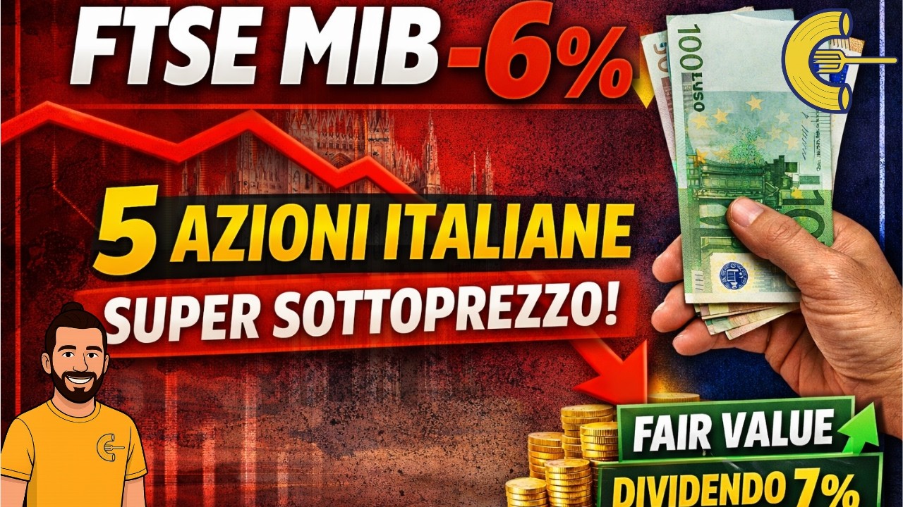 🔴 CROLLO PIAZZA AFFARI: 5 Azioni Italiane da COMPRARE ORA? | Dividendi e Fair Value 🚀