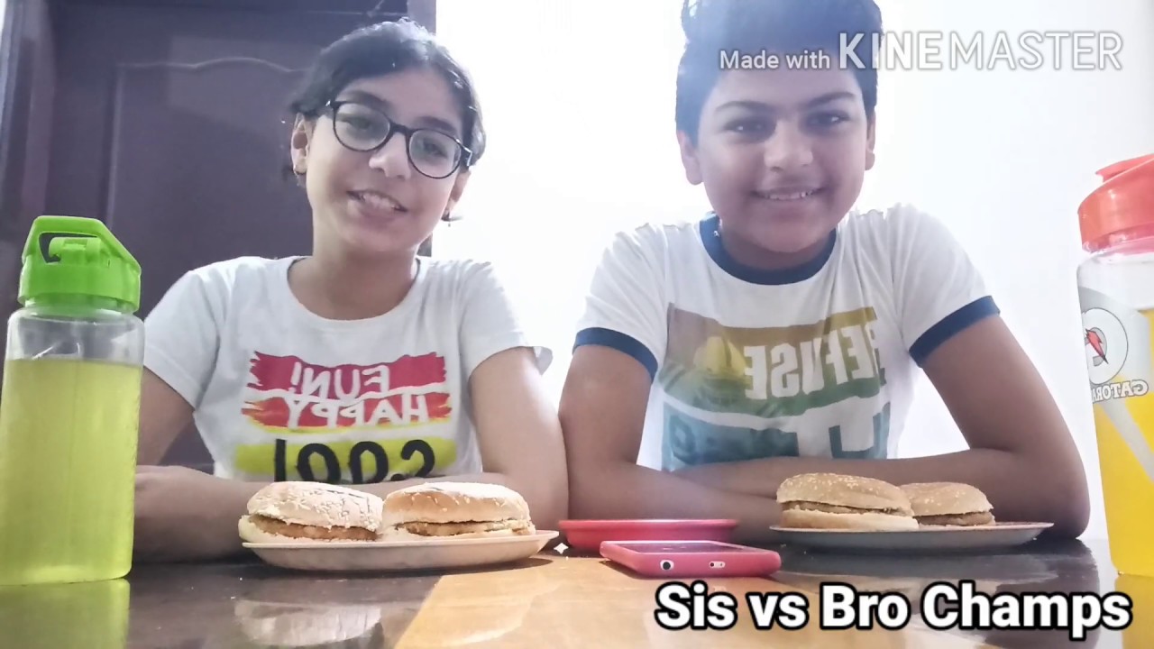 Burger Eating Challenge With My Brother Shahveer #WithMe