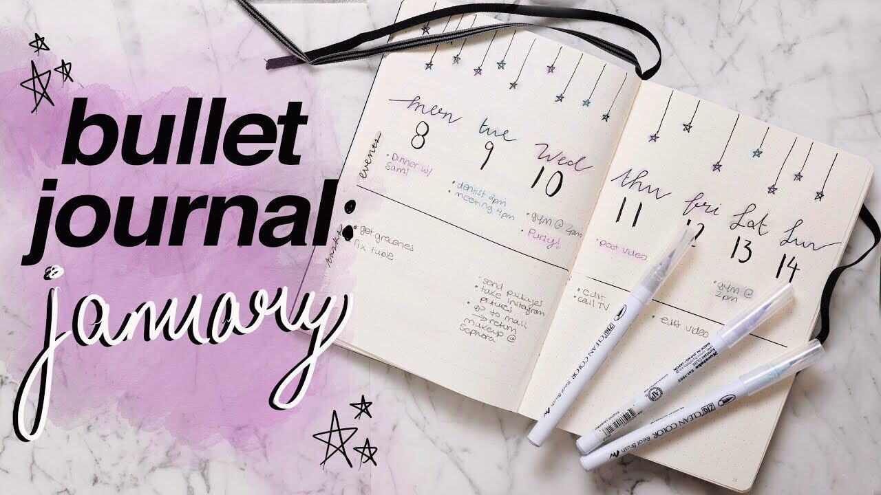 PLAN WITH ME! 📝 My JANUARY 2018 BULLET JOURNAL Setup | Jamie Paige