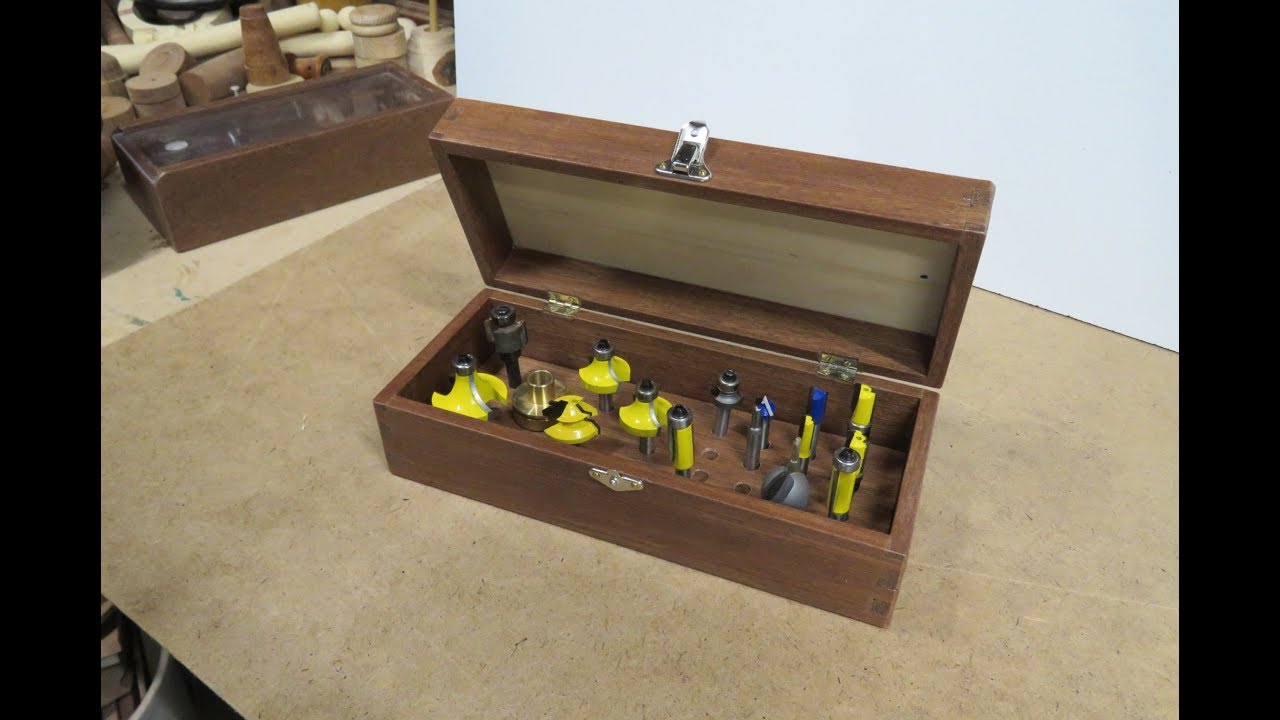 Make a box for router bits .