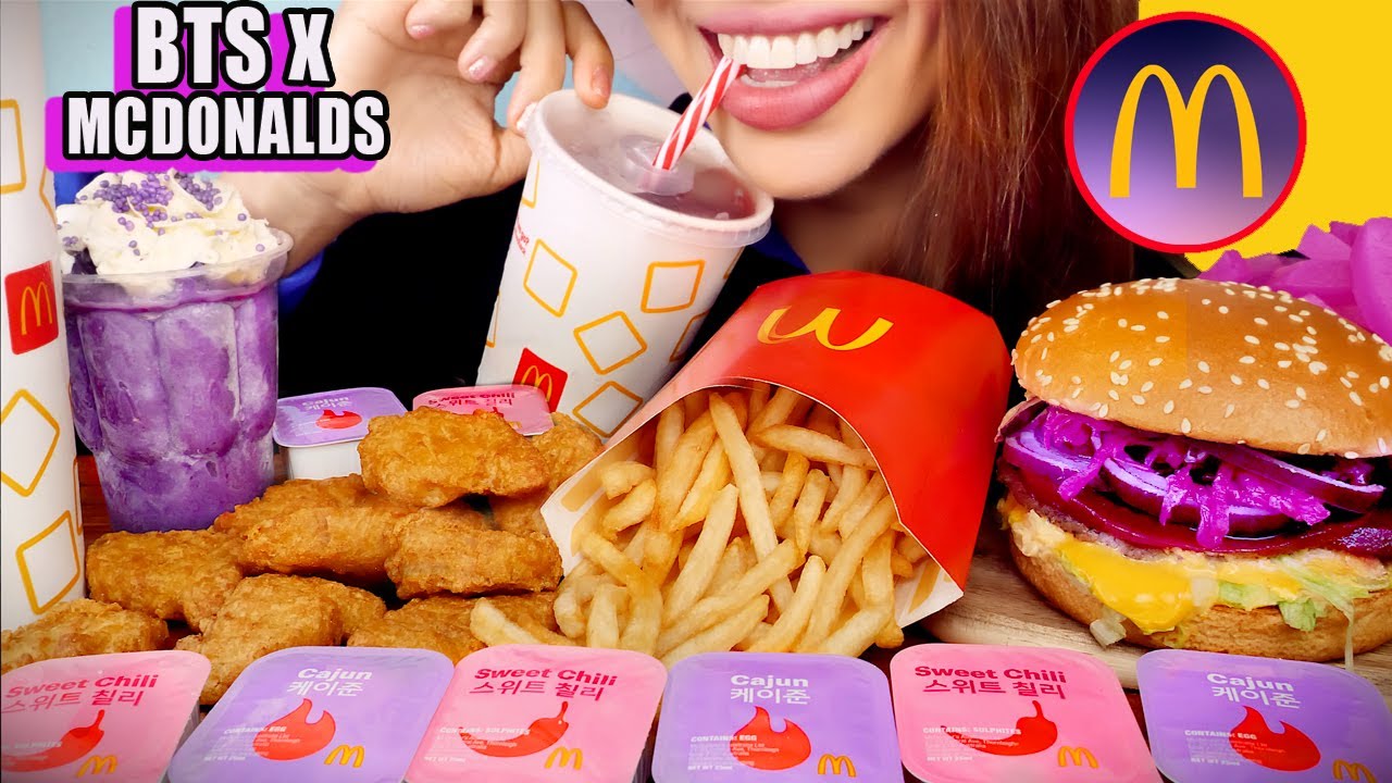MCDONALDS x BTS 💜 AUSTRALIAN MEAL | ASMR | Eating Sounds 먹방