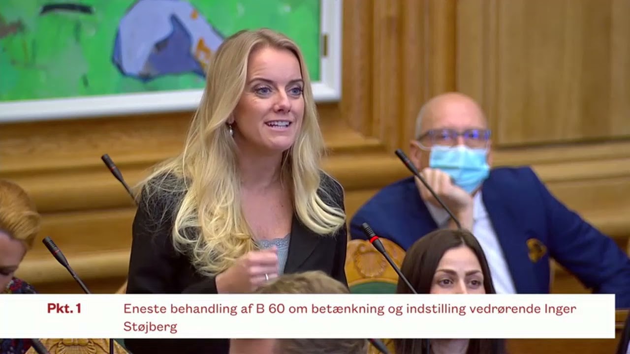 Møde i salen om betænkning og indstilling vedrørende Inger Støjberg