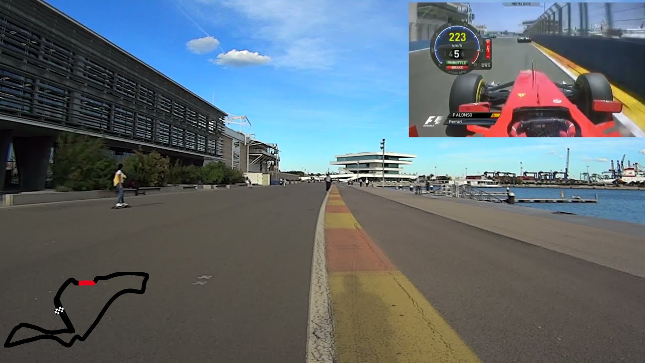 Circuito urbano F1 de Valencia en 2021. Valencia Street Circuit F1 2021