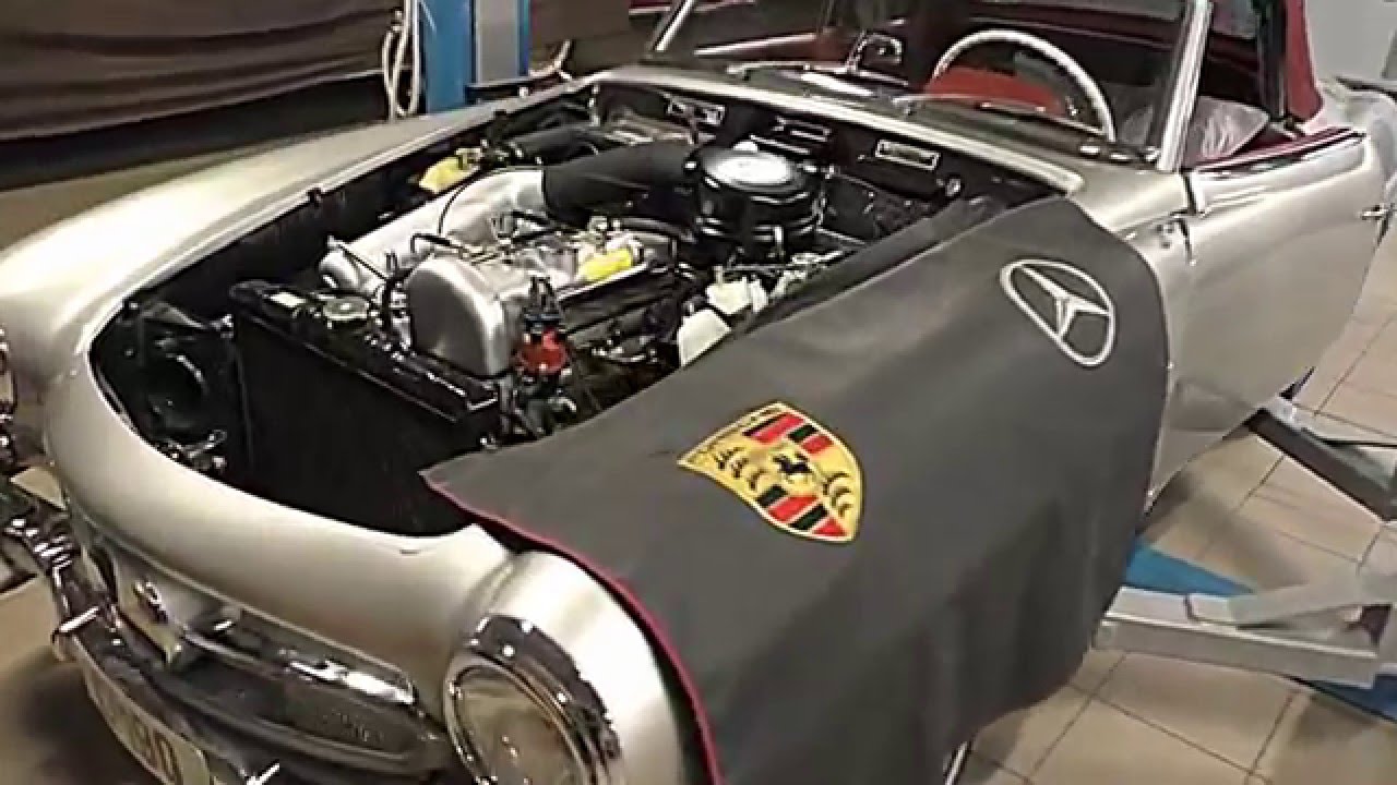 Mercedes 190 SL W121 restoration before and after exmaple Doctorclassic.eu