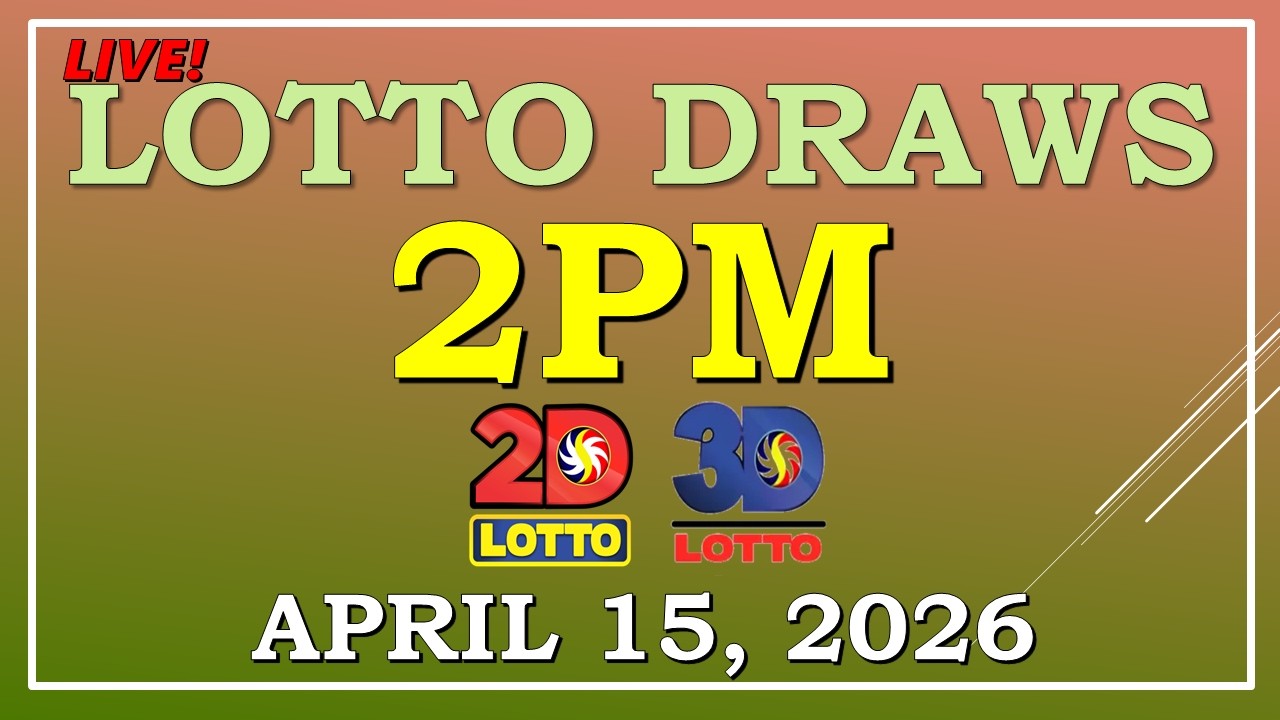 LOTTO RESULT  2PM DRAW , APRIL 15,  2026@LottoResultTV15K