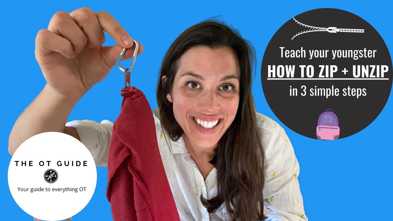 Teach your youngster how to zip & unzip in 3 simple steps