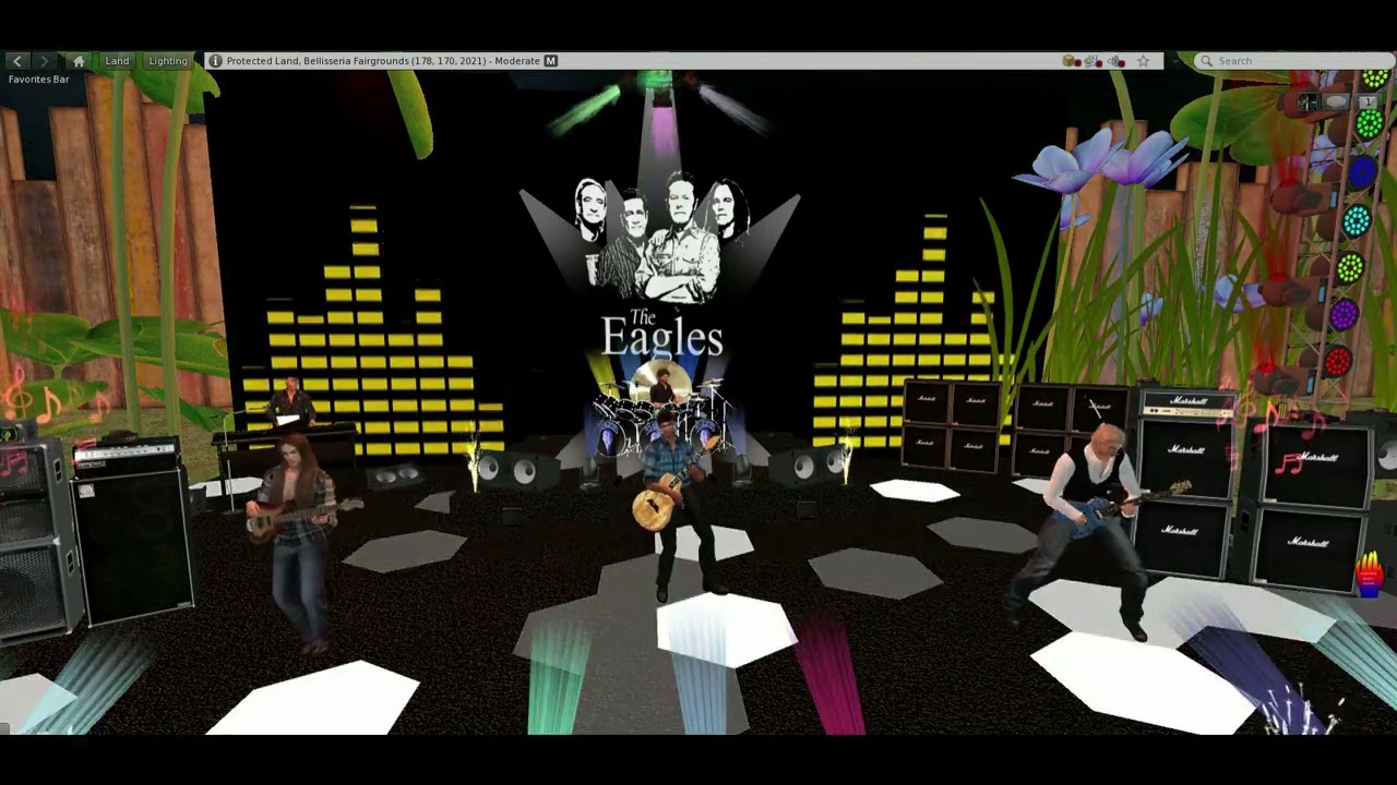 Just City Tribute band in Second life, A Tribute To The Eagles _ Dirty Laundry