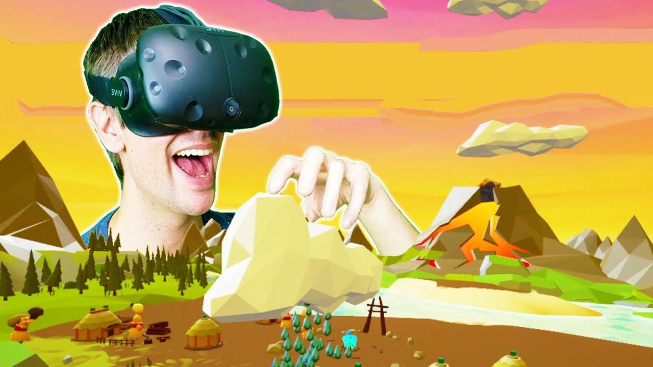 BECOMING THE GOD OF A SECRET ISLAND TRIBE IN VR! - Super Island God VR HTC VIVE Gameplay