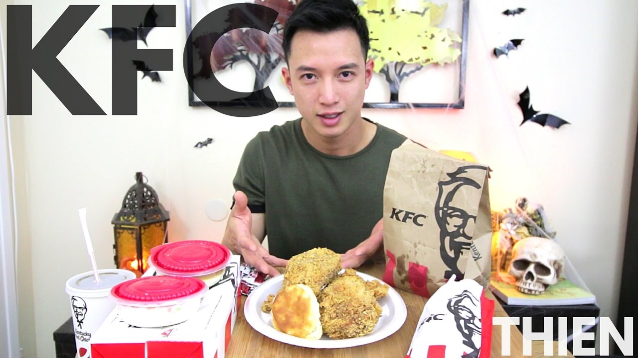 [mukbang with THIEN]: KFC (Extra Crispy Chicken,  Mashed Potatoes, Coleslaw, and Apple Pie)