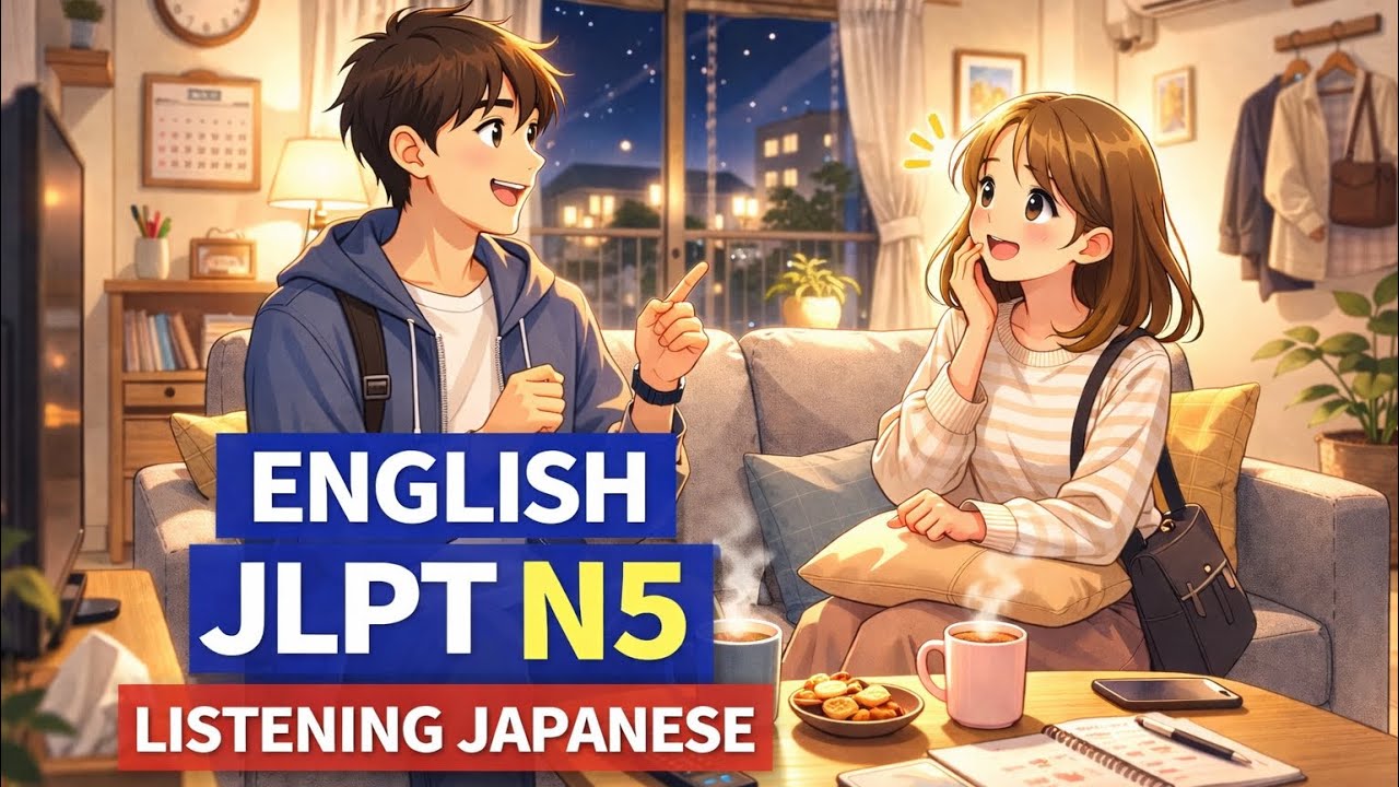 JLPT N5 Listening Practice – Easy Japanese Conversation with English Support