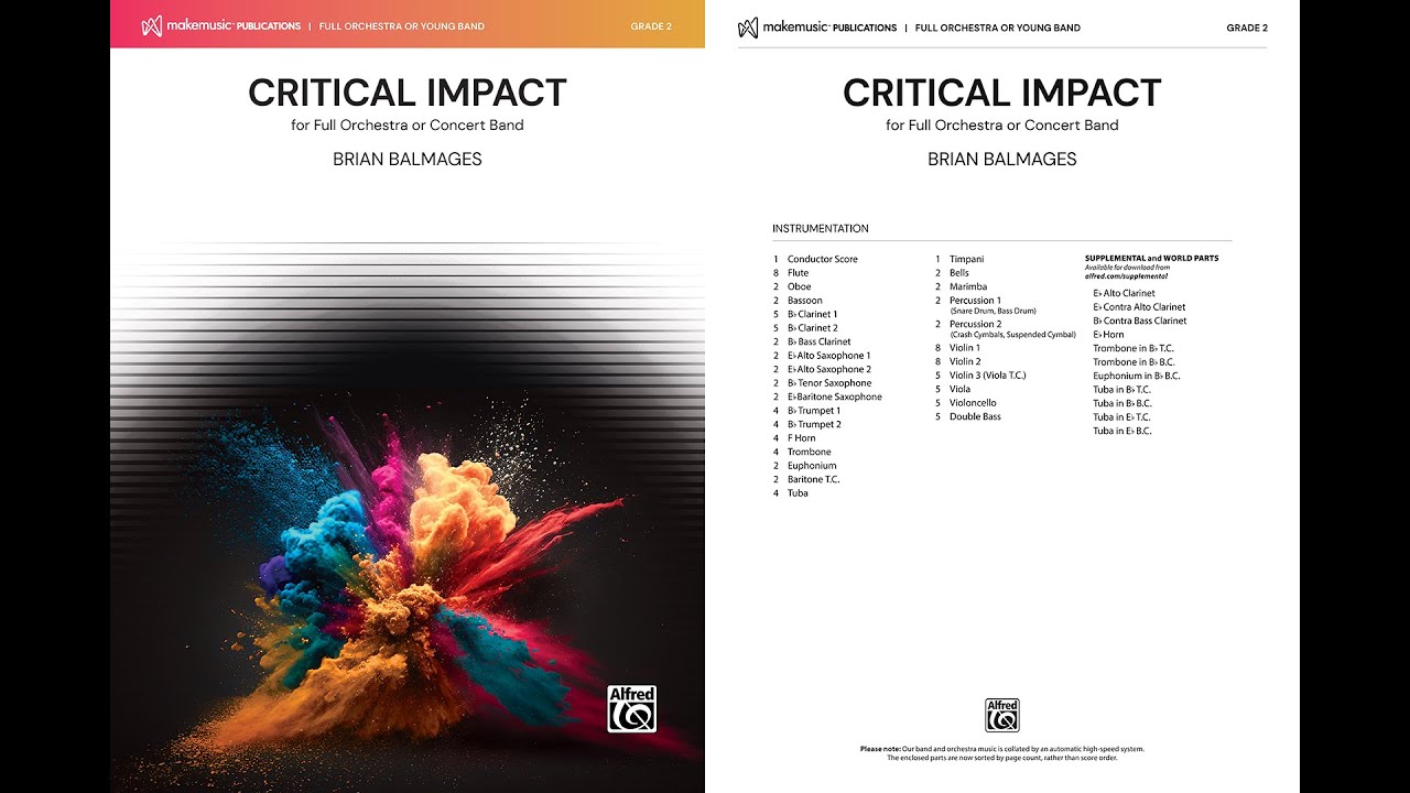 Critical Impact, by Brian Balmages – Score & Sound