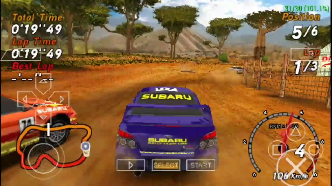 Samsung Galaxy S7 (Exynos) - SEGA Rally - PPSSPP v1.4.2 - Test