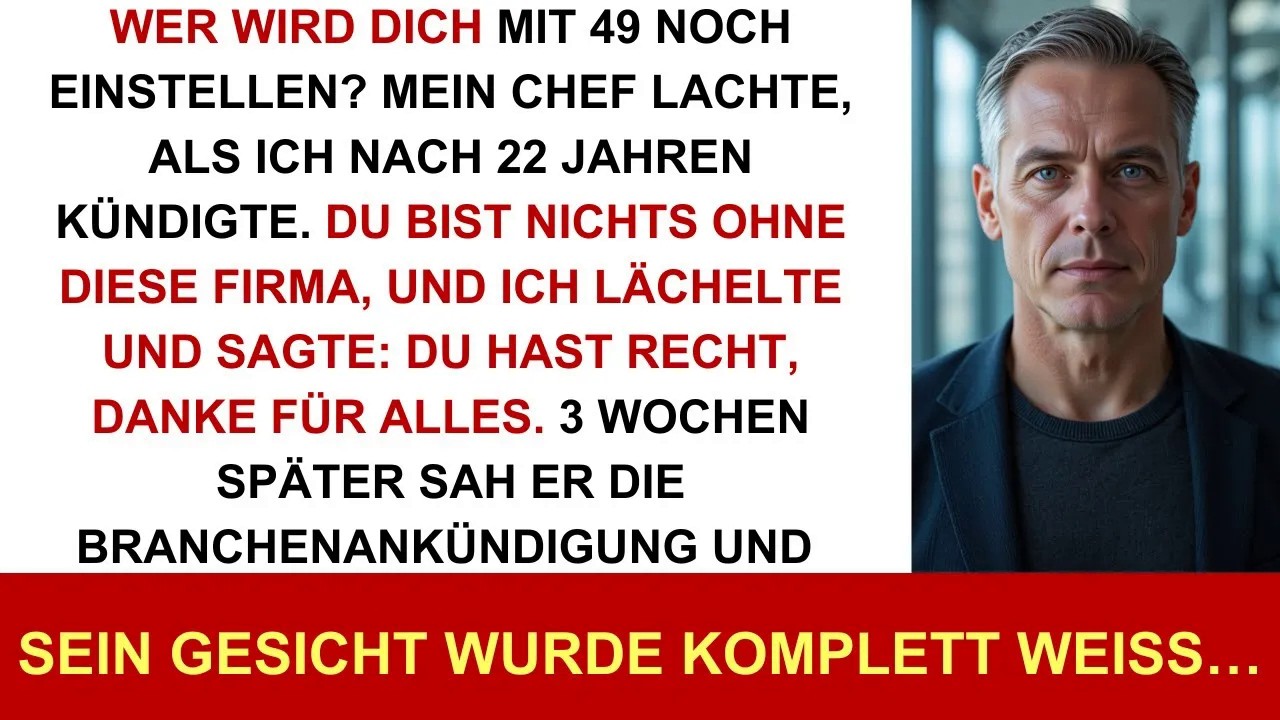 Chef lachte über meine Kündigung – bis er sah, wen ich in der Mittagspause traf