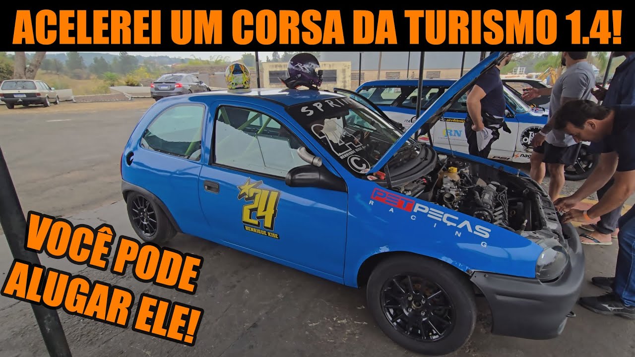 ACELEREI em uma etapa da SUPER LIGA! Corsa de aluguel! 1.4!