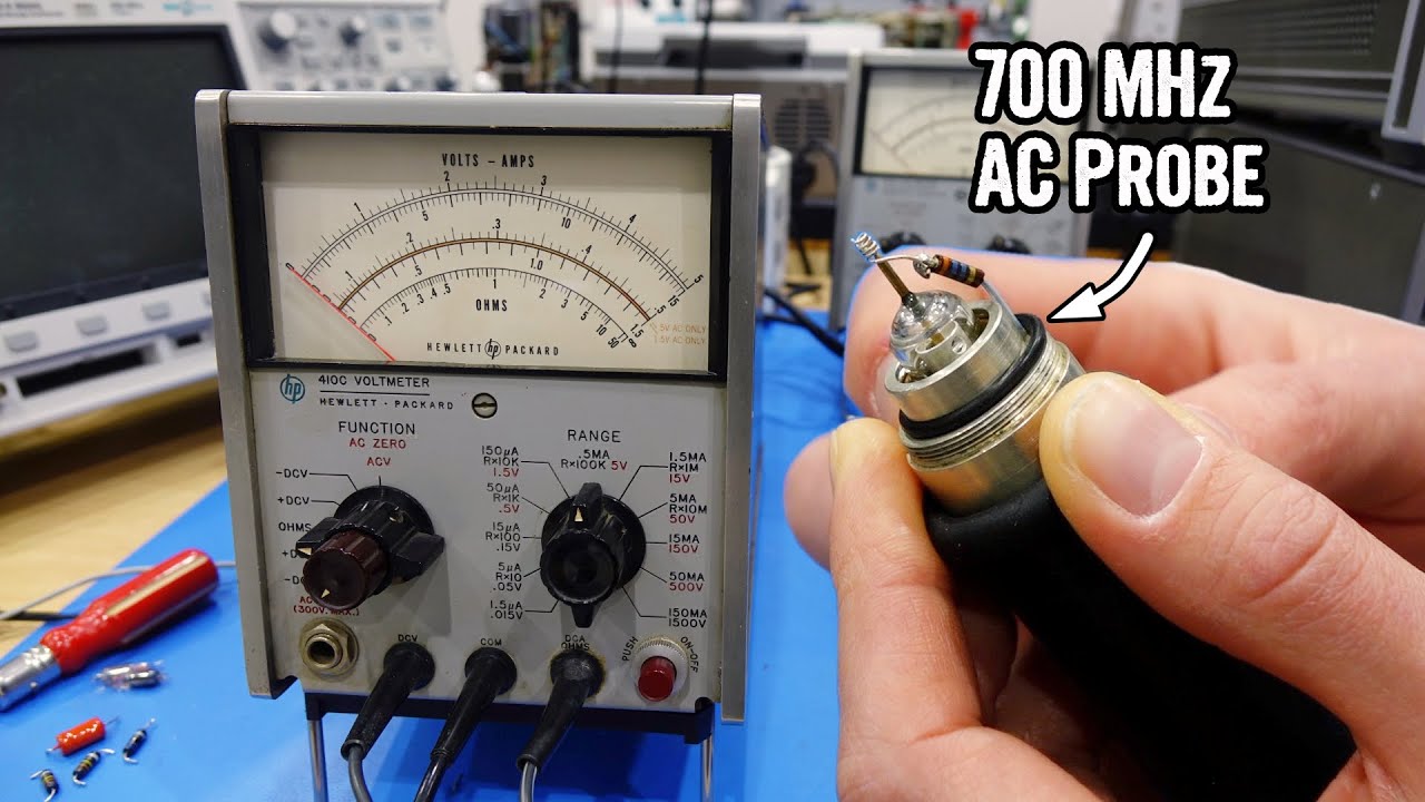 HP 410C Vacuum Tube Voltmeter Part 2: AC Probe
