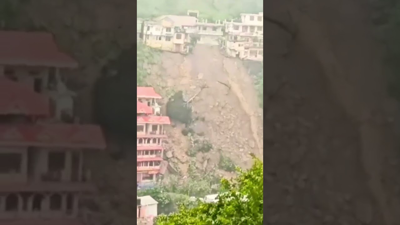 mandi landslide heavy rainfall floods cloudburst himachal