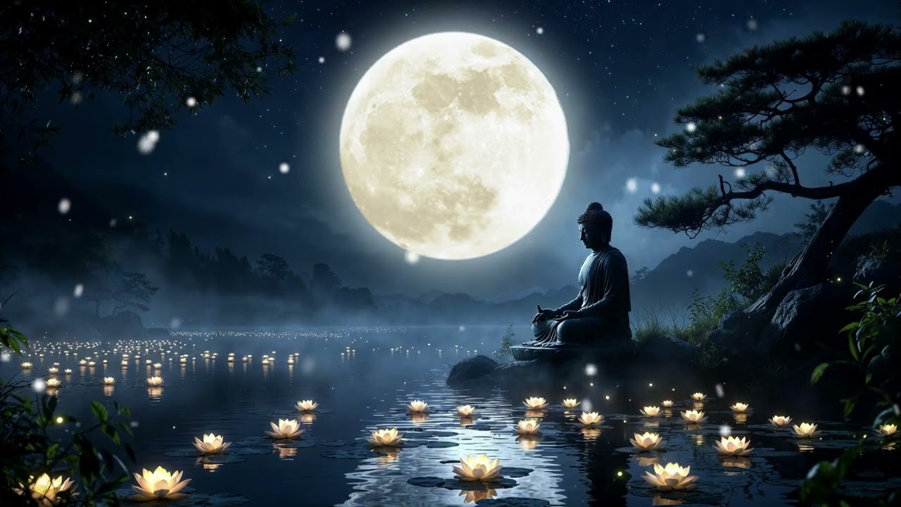 10 Minutes of Moonlight Bliss: Deep Night Meditation for Soul Healing | Pure Zen Library