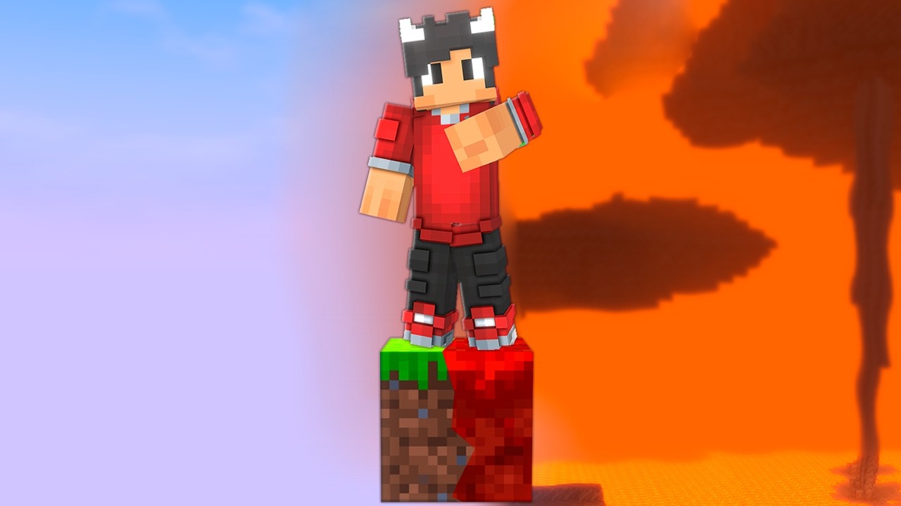 Jeg Gik Til NETHER På Min ONEBLOCK I Minecraft!