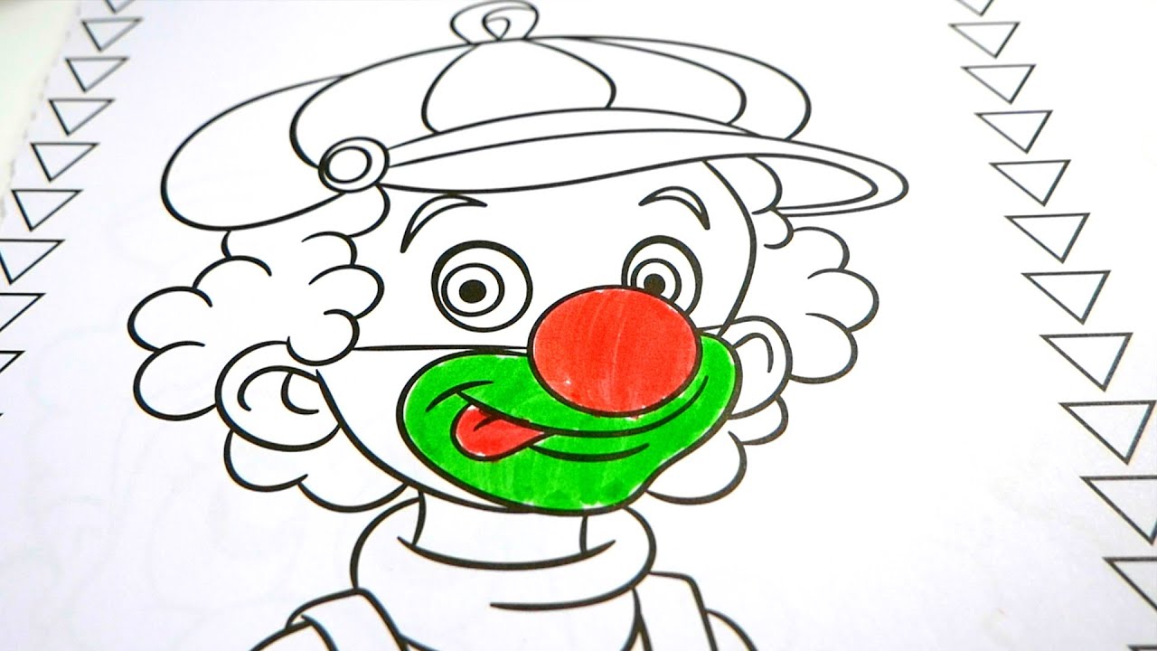Learn drawing Colouring painting dress Clown for Kids #forkids #drawing #painting #clown #dress#kids