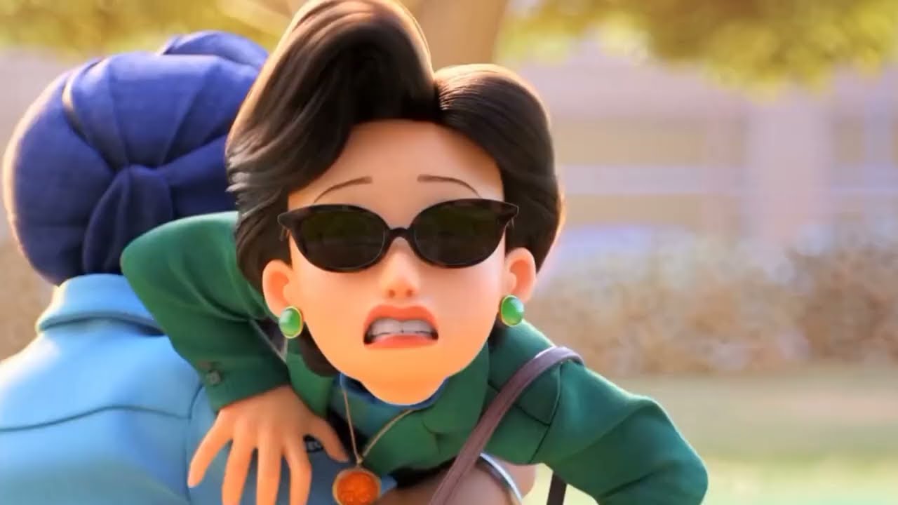 Turning red but its only the school guard and ming lee