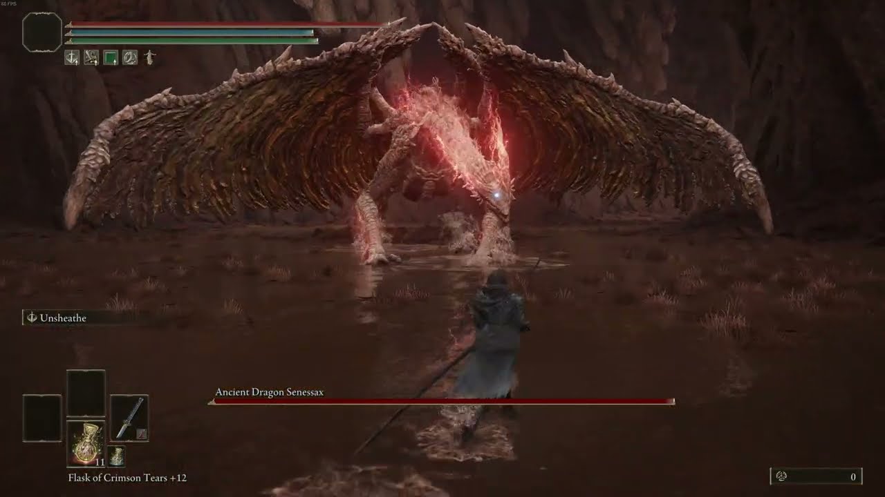 Elden Ring (SotE) - Ancient Dragon Senessax - No Hit (Nagakiba / Unsheathe)