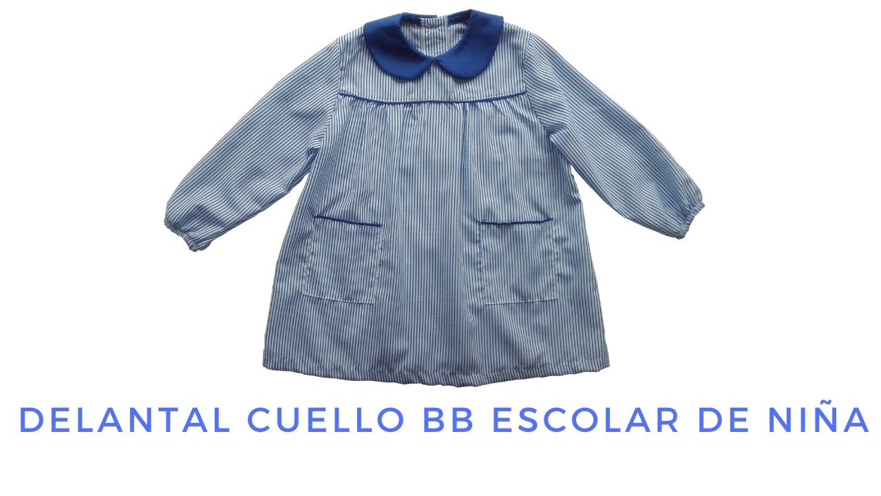 DELANTAL CUELLO BB ESCOLAR/Cómo hacer/Paso a paso/Corte y Confección