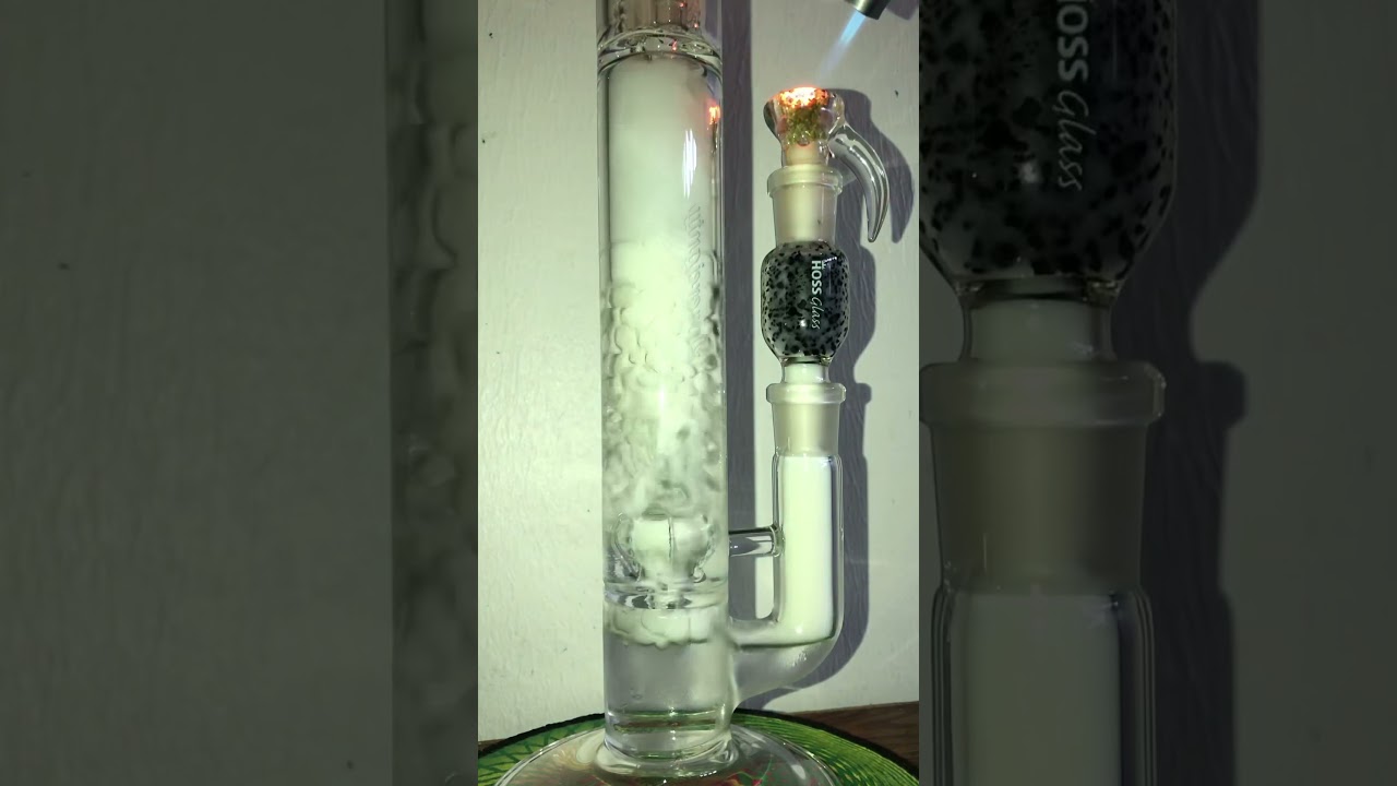 16 inch Sovereignty Glass 44mm Imperial to Inv4 Splashguard with Hoss Glass Carbon Filter Garage Rip