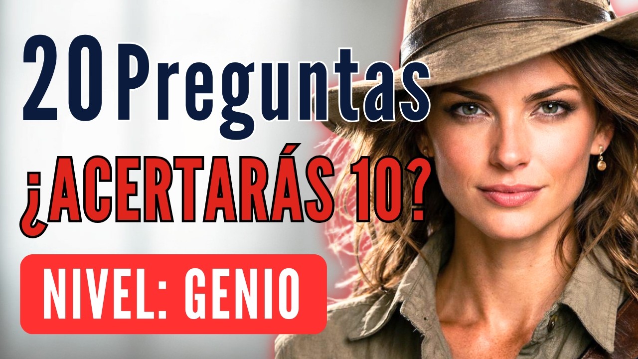 20 Preguntas DIFÍCILES de Cultura General que DESAFIARÁN tu Inteligencia 🧠