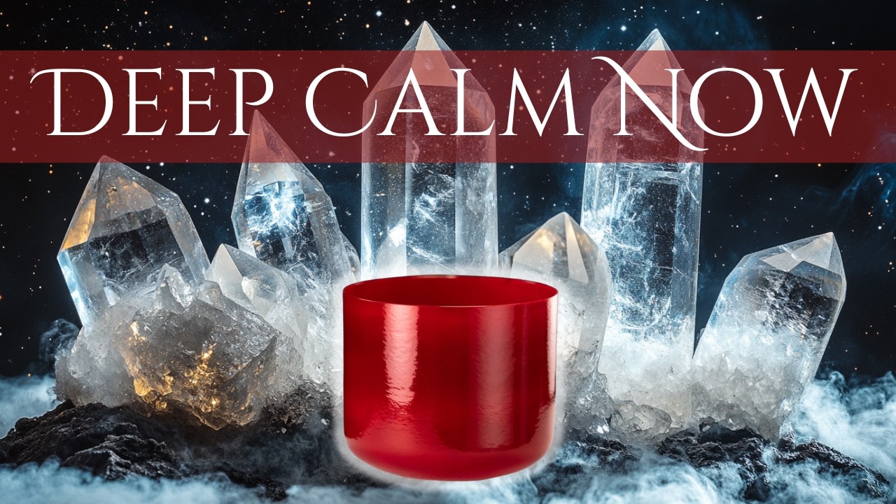 Grounding Meditation Music (No Talking) | 123 Hz Crystal Singing Bowl