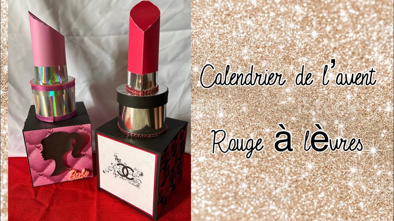 *Présentation* Calendrier de l'avent rouge à lèvres 💄 100% action *Scrap.gogouette*