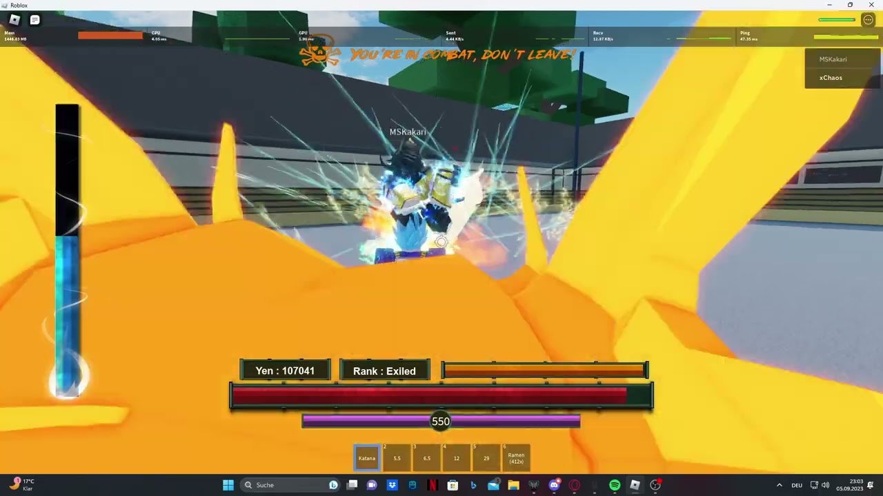 Demon Slayer Bruning Ashes DSBA 1v1 Against a trash talker