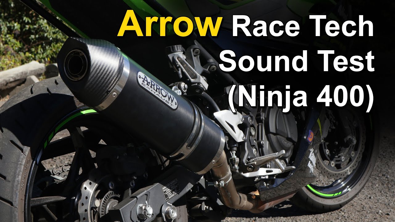 Arrow Race Tech Exhaust Sound Test - Kawasaki Ninja 400
