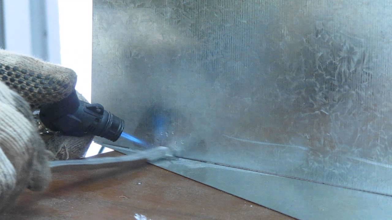 Soldar chapa con estaño . Weld home made
