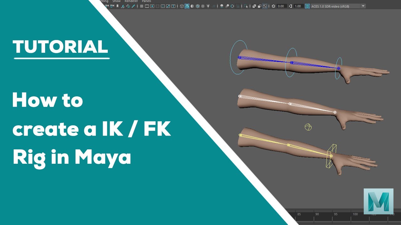 Autodesk Maya | How to create a IK/FK Rig  #maya #3d #tutorial
