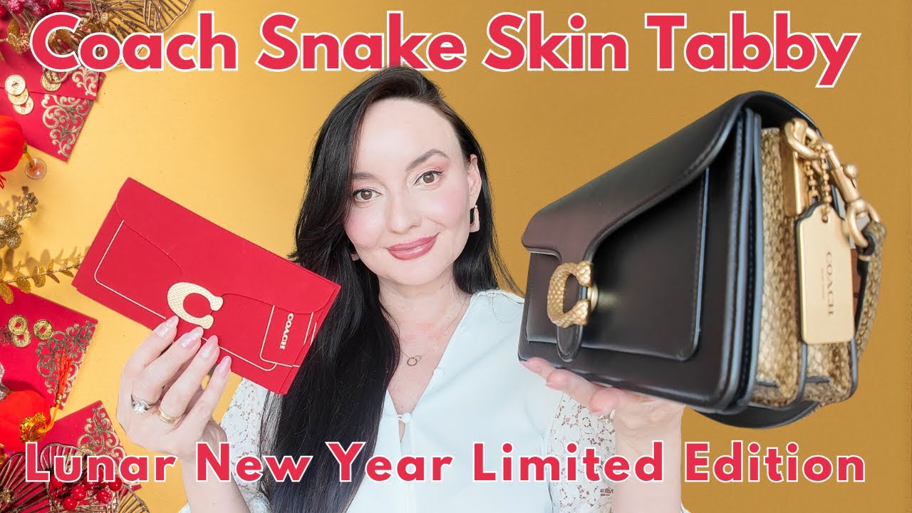 Coach Snake Skin Tabby Unboxing! Lunar New Year Collection 