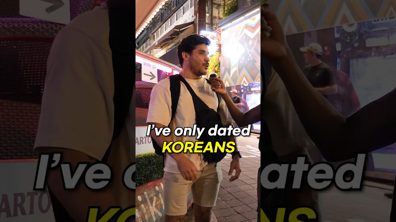Do foreign guys prefer to date koreans or foreigners? #streetinterview #korean
